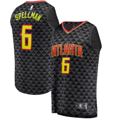 6-Omari Spellman Atlanta Hawks Jersey - Icon Edition - Black