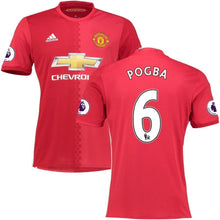 Load image into Gallery viewer, 6-Paul Pogba Manchester United 2016-17 Home Player Jersey - Red