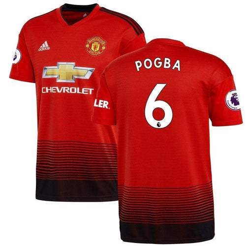 6-Paul Pogba Manchester United 2018-19 Home Player Jersey – Red
