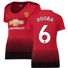 Load image into Gallery viewer, 6-Paul Pogba Manchester United Women&#39;s 18-19 Home Jersey – Red