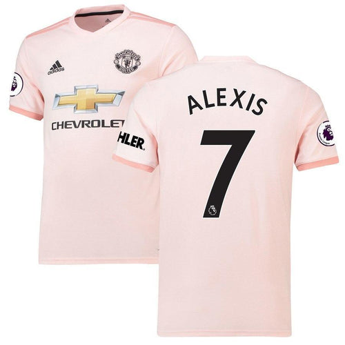 7-Alexis Sánchez Manchester United 2018-19 Away Player Jersey – Coral