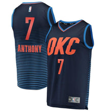 Load image into Gallery viewer, 7-Carmelo Anthony Oklahoma City Thunder  Jersey Navy - Statement Edition