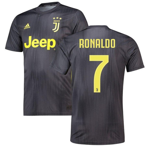 7-Cristiano Ronaldo Juventus 2018-19 Third Player Jersey – Black