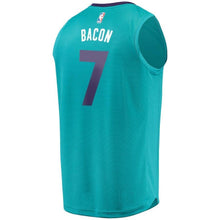 Load image into Gallery viewer, 7-Dwayne Bacon Charlotte Hornets  Jersey - Icon Edition – Teal