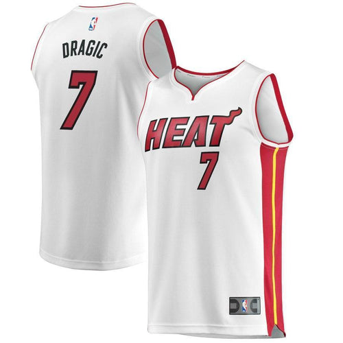 7-Goran Dragic Miami Heat  Jersey - Association Edition – White