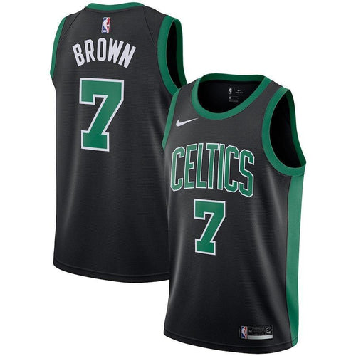 7-Jaylen Brown Boston Celtics Swingman Jersey - Statement Edition – Black