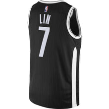 Load image into Gallery viewer, 7-Jeremy Lin Brooklyn Nets Swingman Jersey Black - City Edition