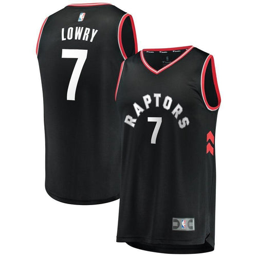 7-Kyle Lowry Toronto Raptors  Jersey Black - Statement Edition