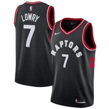 Load image into Gallery viewer, 7-Kyle Lowry Toronto Raptors Swingman Jersey - Statement Edition – Black
