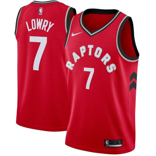 7-Kyle Lowry Toronto Raptors Swingman Jersey Red - Icon Edition