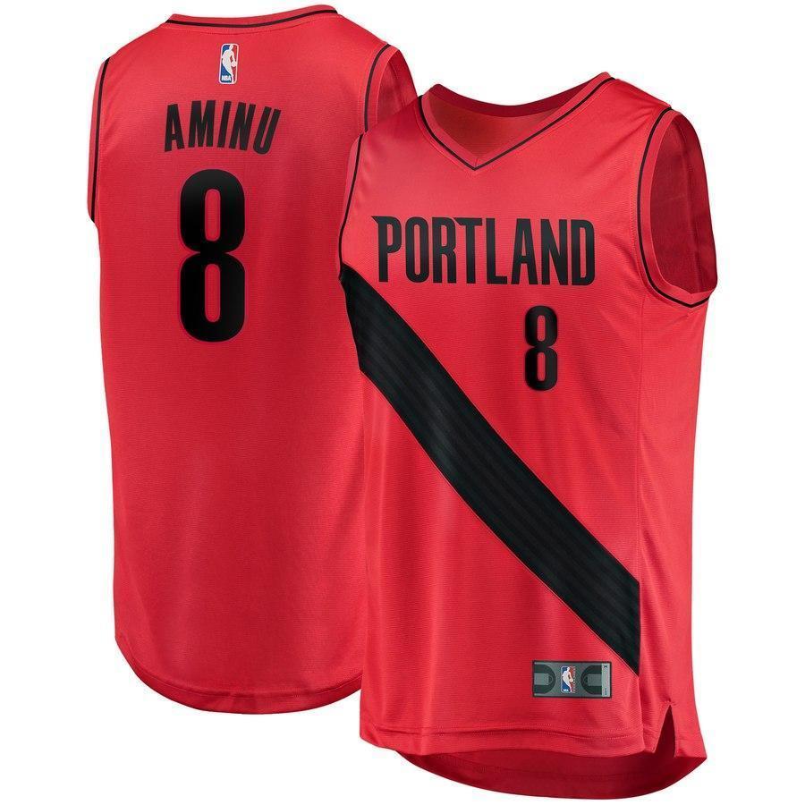 8-Al-Farouq Aminu Portland Trail Blazers  Jersey - Statement Edition - Red