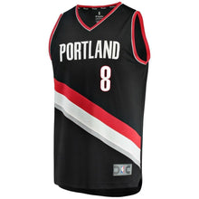 Load image into Gallery viewer, 8-Al-Farouq Aminu Portland Trail Blazers Jersey Black - Icon Edition