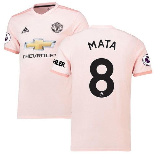8-Juan Mata Manchester United 2018-19 Away Player Jersey – Coral