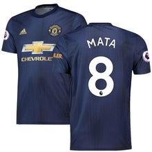 Load image into Gallery viewer, 8-Juan Mata Manchester United 2018-19 Third Player Jersey – Navy