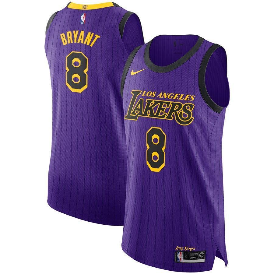 8-Kobe Bryant #8 Los Angeles Lakers VaporKnit Authentic Jersey – City Edition
