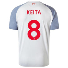 Load image into Gallery viewer, 8-Naby Keita Liverpool New Balance 2018-19 Player Jersey – Gray