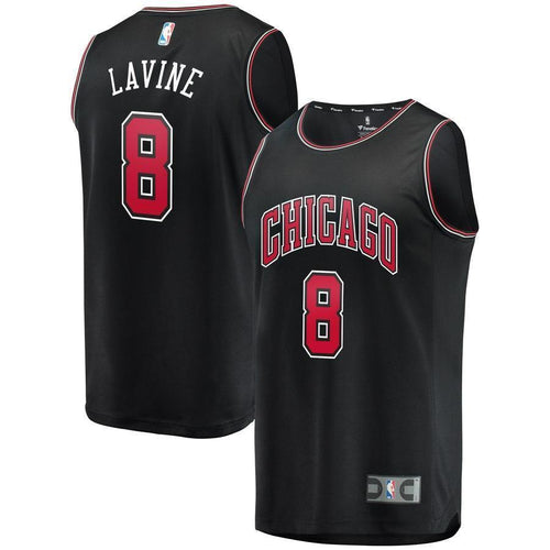 8-Zach LaVine Chicago Bulls  Jersey Black - Statement Edition