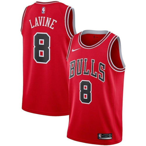 8-Zach LaVine Chicago Bulls  Swingman Jersey - Icon Edition – Red