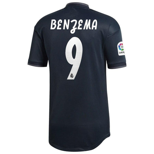 9-Karim Benzema Real Madrid 2018-19 Away Player Jersey – Gray