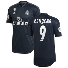 Load image into Gallery viewer, 9-Karim Benzema Real Madrid 2018-19 Away Player Jersey – Gray