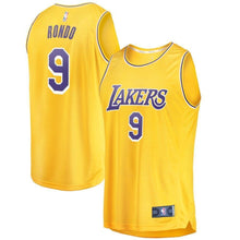 Load image into Gallery viewer, 9-Rajon Rondo Los Angeles Lakers Jersey - Icon Edition - Gold