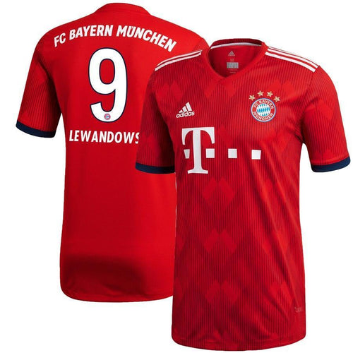 9-Robert Lewandowski Bayern Munich 2018-19 Home Player Jersey – Red