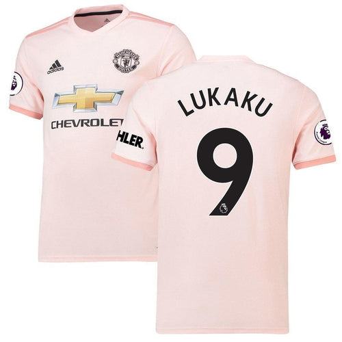 9-Romelu Lukaku Manchester United 2018-19 Away Player Jersey – Coral