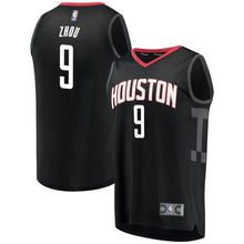 Load image into Gallery viewer, 9-Zhou Qi Houston Rockets  Jersey Black - Statement Edition