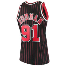 Load image into Gallery viewer, 91-Dennis Rodman Chicago Bulls  1995-96 Hardwood Classics Swingman Jersey – Black
