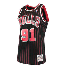 Load image into Gallery viewer, 91-Dennis Rodman Chicago Bulls  1995-96 Hardwood Classics Swingman Jersey – Black