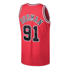 Load image into Gallery viewer, 91-Dennis Rodman Chicago Bulls  1997-98 Hardwood Classics Swingman Jersey - Red