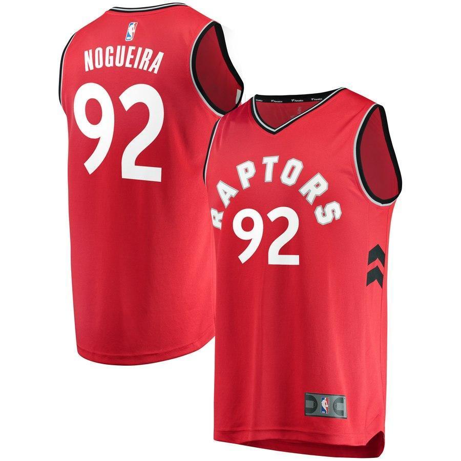 92-Lucas Nogueira Toronto Raptors  Jersey Red - Icon Edition