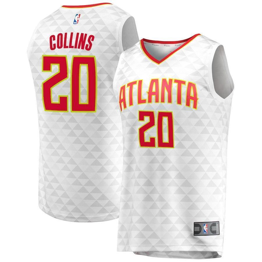 20-John Collins Atlanta Hawks  Jersey – Association Edition – White