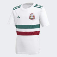 Load image into Gallery viewer, BOY ADIDAS MEXICO AWAY JERSEY WHITE / COLLEGIATE GREEN / COLLEGIATE BURGUNDY