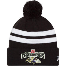 Load image into Gallery viewer, Baltimore Ravens New Era 2019 Knit Hat – Black