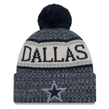Load image into Gallery viewer, Dallas Cowboys New Era 2019 Cold Weather Knit Hat – Navy