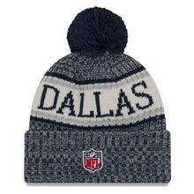 Load image into Gallery viewer, Dallas Cowboys New Era 2019 Cold Weather Knit Hat – Navy