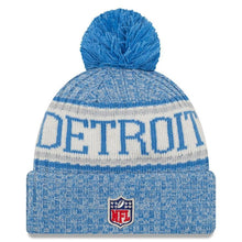 Load image into Gallery viewer, Detroit Lions New Era 2019 Cold Weather Knit Hat – Blue