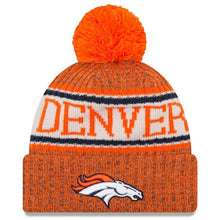 Load image into Gallery viewer, Denver Broncos New Era 2019 Cold Weather Knit Hat – Orange