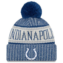 Load image into Gallery viewer, Indianapolis Colts New Era 2019 Cold Weather Knit Hat – Royal