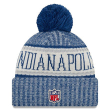 Load image into Gallery viewer, Indianapolis Colts New Era 2019 Cold Weather Knit Hat – Royal