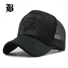 Load image into Gallery viewer, Black leopard Print Curved Baseball Caps