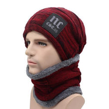 Load image into Gallery viewer, AETRUE Winter Knitted Hat Beanies Men Women Scarf Caps