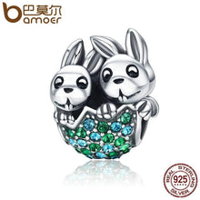Load image into Gallery viewer, BAMOER New Arrival 100% 925 Sterling Silver Easter Rabbit Animal Beads