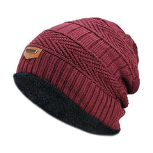 Load image into Gallery viewer, black hats Fall Hat Thick and warm and Bonnet Skullies Beanie Soft Knitted Beanies Cotton