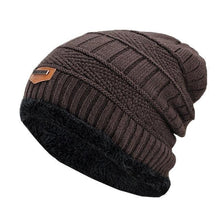 Load image into Gallery viewer, black hats Fall Hat Thick and warm and Bonnet Skullies Beanie Soft Knitted Beanies Cotton