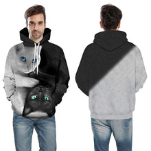 Load image into Gallery viewer, 3D Hoodies Men Hooded Sweatshirts two cat