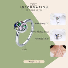 Load image into Gallery viewer, BAMOER Elegant 100% 925 Sterling Silver Easter Egg Colorful CZ Finger Rings