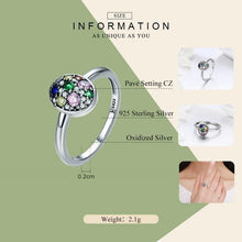 Load image into Gallery viewer, BAMOER Elegant 100% 925 Sterling Silver Easter Egg Colorful CZ Finger Rings