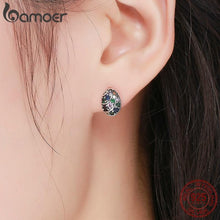 Load image into Gallery viewer, BAMOER 100% 925 Sterling Silver Easter Egg Colorful Earrings